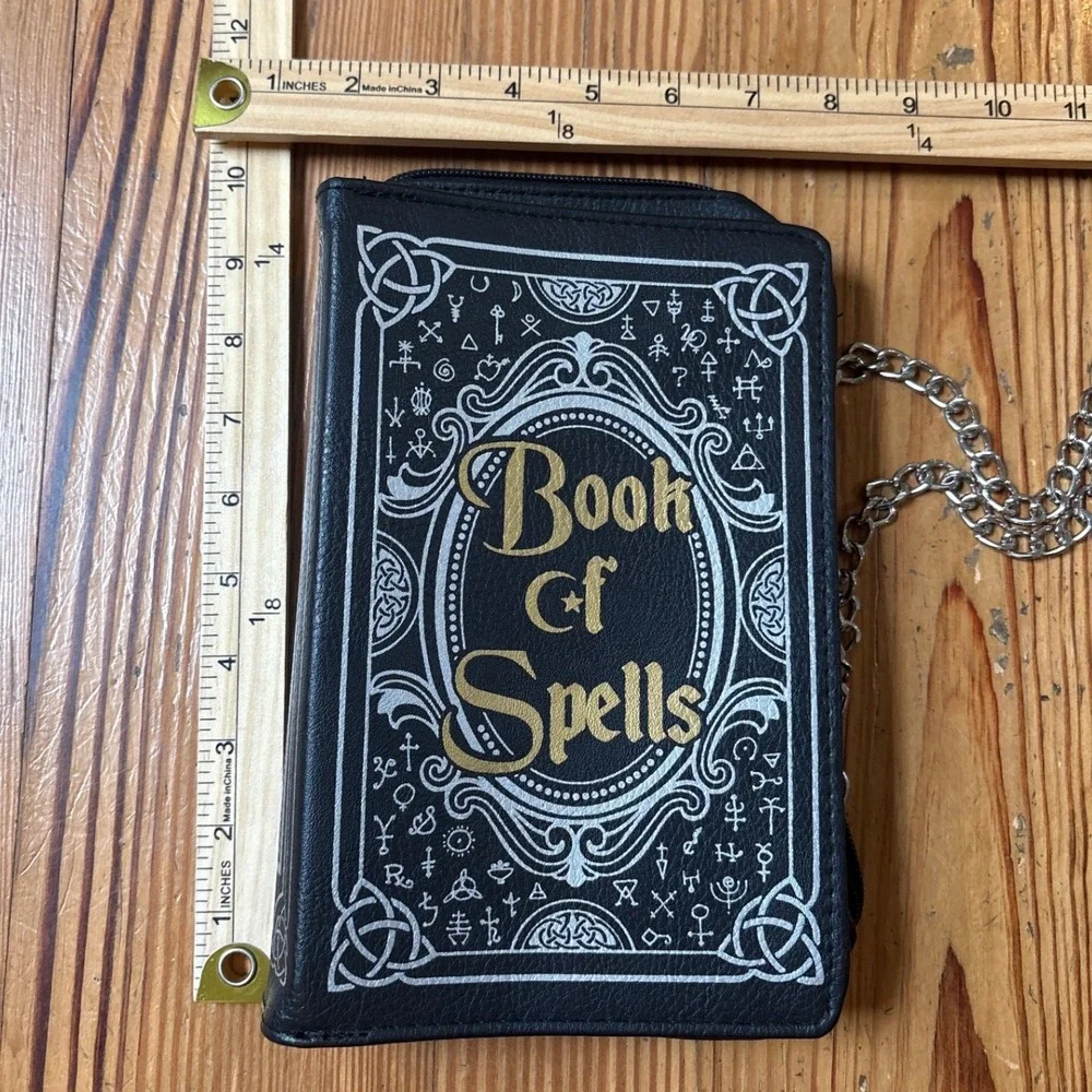 Spirit Halloween Book of Spells Purse Women Black Goth Novelty Bag SIZE OS